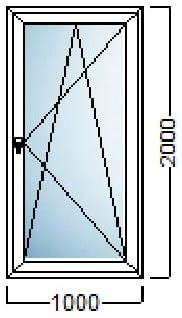 akcija pvc balkonska vrata 100x200 salamander njemacka kvaliteta slika 109735863