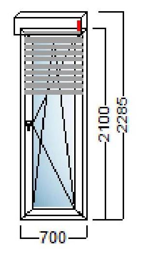 akcija pvc balkonska vrata 1kr 70x210 alu roleta salamander popust 35 slika 112416558