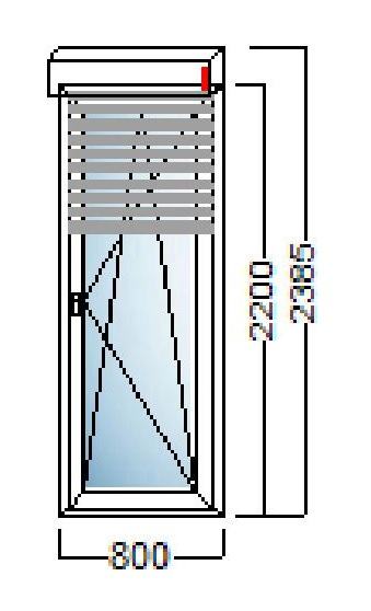 akcija pvc balkonska vrata 1kr 80x220 alu roleta salamander popust 35 slika 112417242