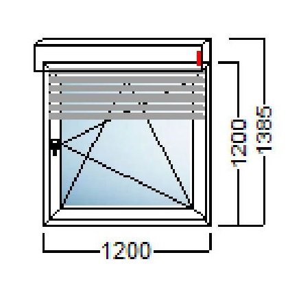 akcija pvc prozor 1kr 120x120 alu roleta salamander njemacka kvaliteta slika 112408206