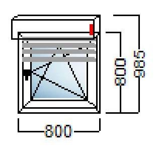 akcija pvc prozor 1kr 80x80 alu roleta salamander njemacka kvaliteta slika 112406283