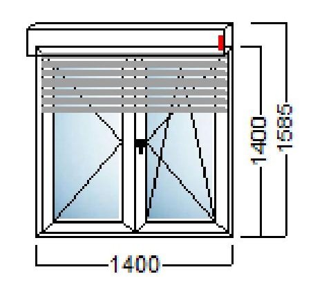 akcija pvc prozor 2kr 140x140 alu roleta salamander njemacka kvaliteta slika 112410418