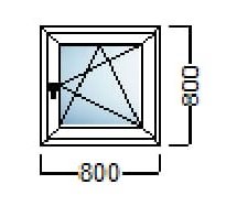akcija pvc prozor jednokrilni 80x80 salamander njemacka kvaliteta slika 109716141